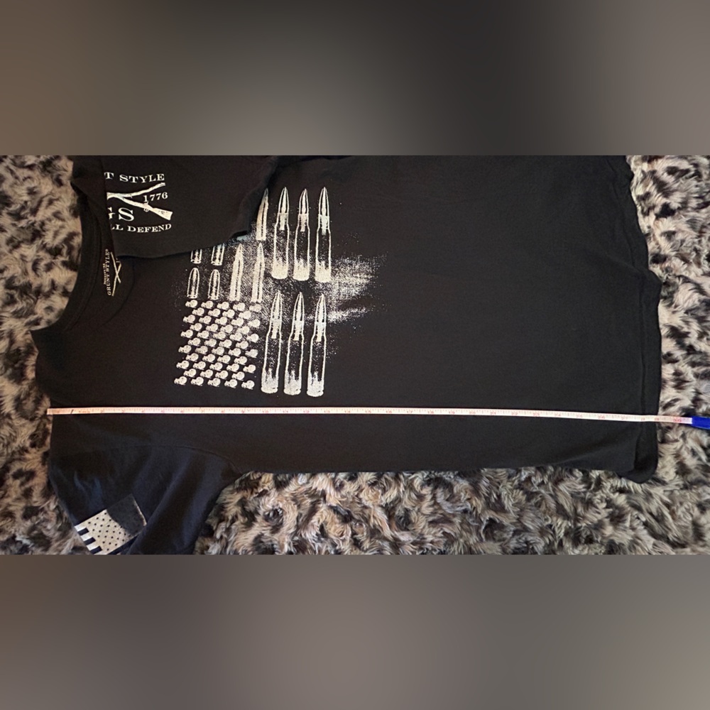GRUNT STYLE medium T-shirt with bullet flag design - Picture 10 of 14